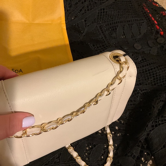 VALENTINO Beatriz Signature Logo Leather Chain Crossbody Bag - Picture 9 of 13